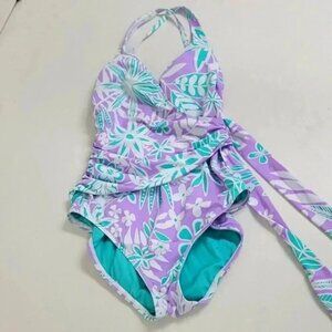 ALL TIED UP SURPLICE TIE SIDE ONE PIECE SWIMSUIT